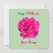 Carte Rose rose #6 (Devant)