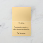 Carte rose Rose blanche Carte de voeux personnalis (Intérieur)