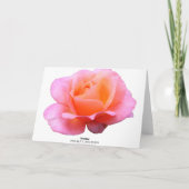 Carte Rose rose - Bleu (Dos)