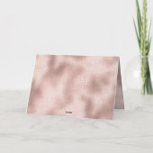 Carte Rose rose Blush Gold Bow Anniversaire (Dos)