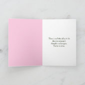 Carte Rose rose dans le bois de chauffe penser de vous (Intérieur)