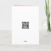 Carte Rose rose en fil de fer (Dos)
