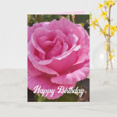 Carte Rose Rose Fleur Rose (Fleur jaune)