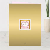 Carte Rose Rose Floral Coeurs Cadeaux de la Saint Valent (Dos)