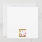 Carte Rose Rose Floral Coeurs Cadeaux de la Saint Valent (Dos)