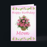 Carte Rose Rose Happy Birthday Maman Greeting Card<br><div class="desc">This is a special birthday card for everyone's mother that can use for all purpose. J've created it by myself. C'est la lovely et la beautiful et unique.</div>