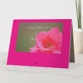 Carte Rose rose joyeuse grand-mère d'anniversaire (Dos)