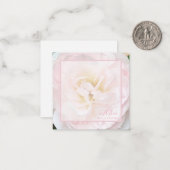 Carte Rose Rose Note 2,5 x 2,5 (Devant/Arrière en situation)