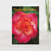 Carte Rose rose/orange (Devant)