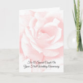 Carte Rose rose personnalisée 1er anniversaire Mariage (Devant)