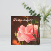 Carte Rose rose photo - Hongrois nom jour (Debout devant)