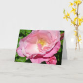Carte Rose rose rose (Fleur jaune)