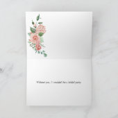 Carte Rose rose rousse Ressort femme de Fleurs d'honneur (Intérieur)