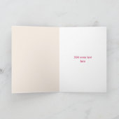 Carte Rose rose sauvage, lin fleuri Joyeux anniversaire (Intérieur)