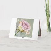 Carte Rose rose simple élégante et romantique (Dos)
