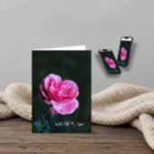 Carte Rose rose simple pour la Saint-Valentin