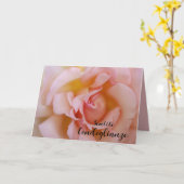 Carte Rose rose Sympathie italienne (Fleur jaune)