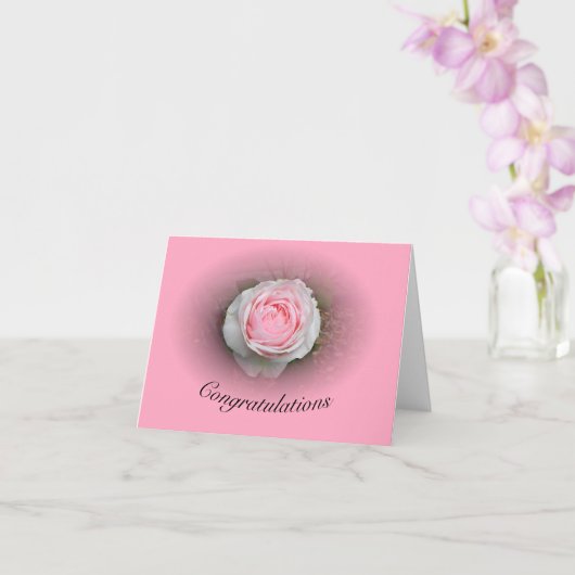 Carte Rose rose Vignette (Orchidée)