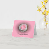 Carte Rose rose Vignette (Fleur jaune)