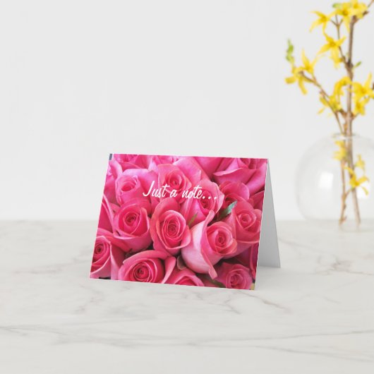 Carte rose roses (Fleur jaune)