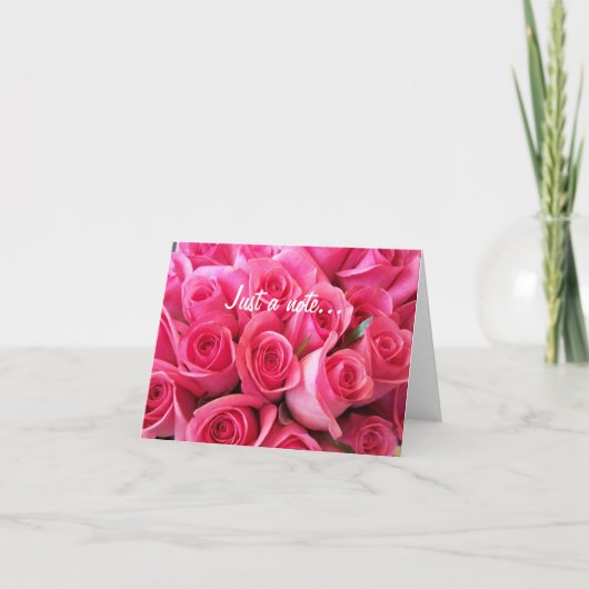 Carte rose roses (Devant)
