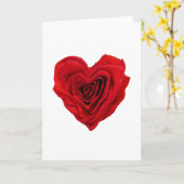 Carte Rose rouge (Fleur jaune)