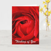 CARTE ROSE ROUGE (Fleur jaune)