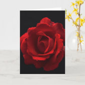 Carte Rose rouge (Fleur jaune)