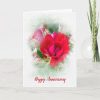 Rose rouge anniversaire