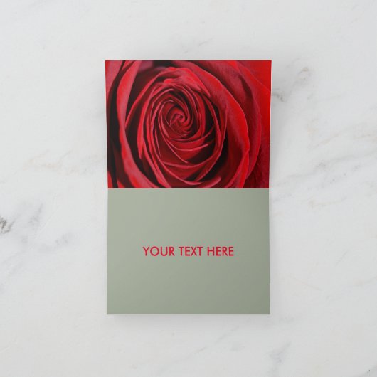 Carte Rose rouge, ça va bientôt (Intérieur)
