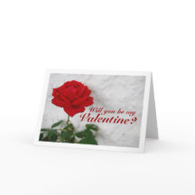 Rose rouge contre mur blanc