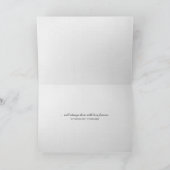 Carte Rose rouge dans l'eau goutte de sympathie (Intérieur)