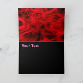 Carte Rose rouge de joyeux anniversaire (Intérieur)