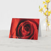 Carte Rose rouge I Love You (Fleur jaune)