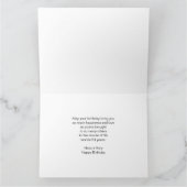 Carte Rose rouge personnalisée 95e anniversaire (Intérieur)