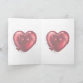 Carte Rose rouge romantique message de Saint-Valentin sa (Intérieur)