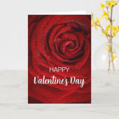 Carte Rose Rouge, Saint-Valentin  (Fleur jaune)