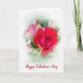 Carte Rose rouge Valentine (Devant)