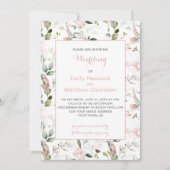 Carte Rose roux Hummingbirds Sage Greenery Mariage (Devant)