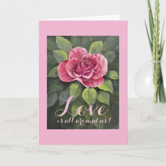 Carte Rose/Saint Valentin (Devant)