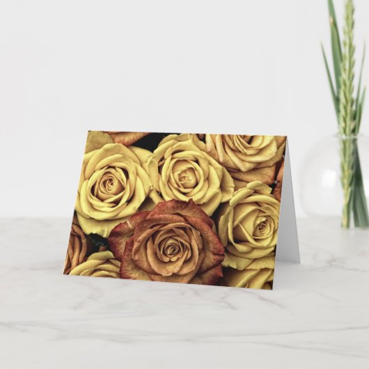 Carte Rose sepiqué (Devant)