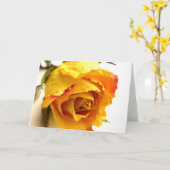 Carte Rose Simple (Fleur jaune)