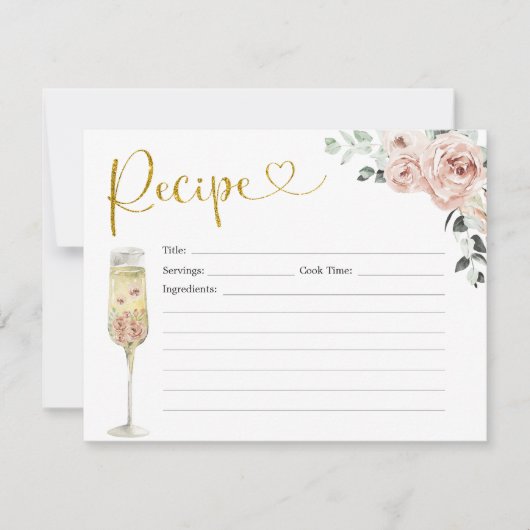 Carte Rose Soiree Gold et Rose Dusty Recette (Devant)