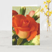 Carte rose 'Sunset' (Fleur jaune)