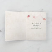 Carte Rose sur la sympathie du bois (Intérieur)