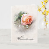 Carte Rose sur la sympathie du bois (Fleur jaune)