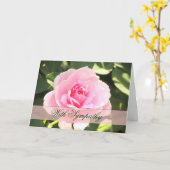 Carte Rose Sympathie (Fleur jaune)