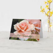 Carte Rose Sympathie (Fleur jaune)