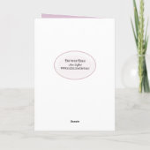 Carte rose texturée pour ami merci (Dos)