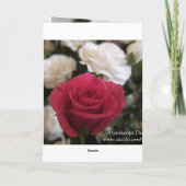 Carte Rose unique (Dos)